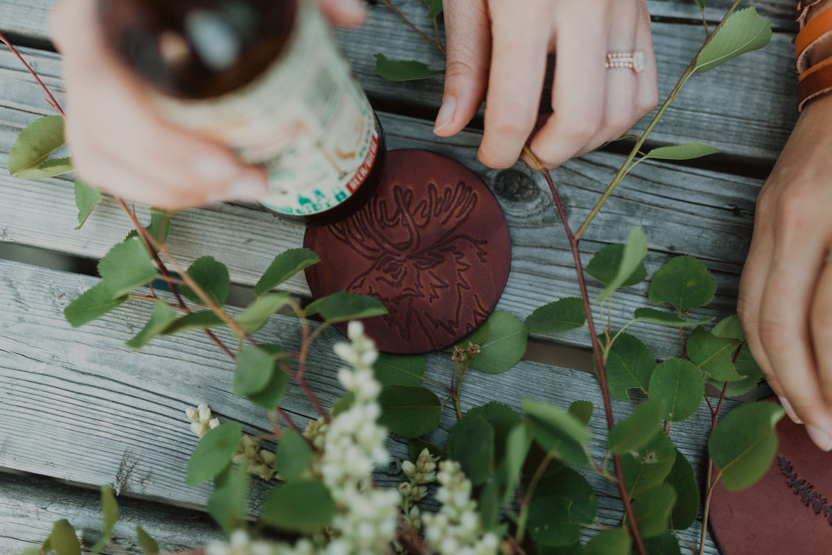 Cherry Blossom Earrings – Black Spruce Leather